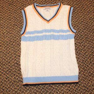 ❤️ Kitestring 4T Sweater Vest White Blue